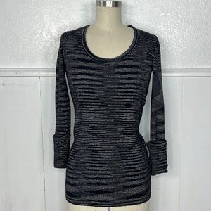 Missoni black knit 🧶 round scoop neck sweater 8